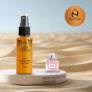 Spray de corp cu sclipici, Nuvien, 50ml – 115, inspirat din Miss Dior - Dior