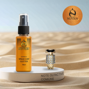 Spray de corp cu sclipici, Nuvien, 50ml – 134, inspirat din Fame - Paco Rabanne