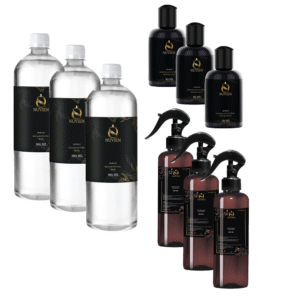 Pachet Parfumate Rufe Nuvien – 3 Balsam 500 ml + 3 Esențe 50 ml + 3 Parfumuri 200 ml – Arome Tip Branduri Premium