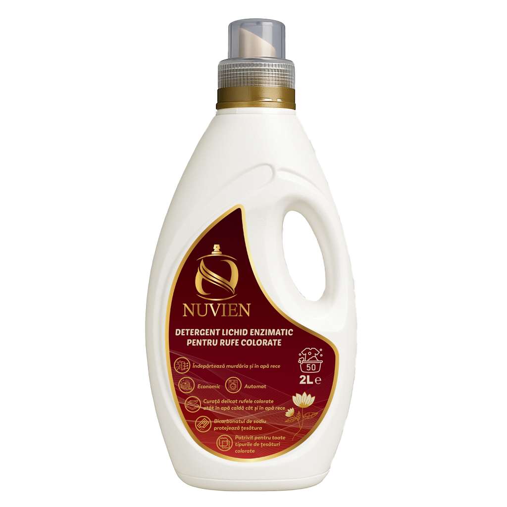 Detergent lichid enzimatic pentru rufe colorate, 50 spalari, miros inspirat din so scandal, 2L