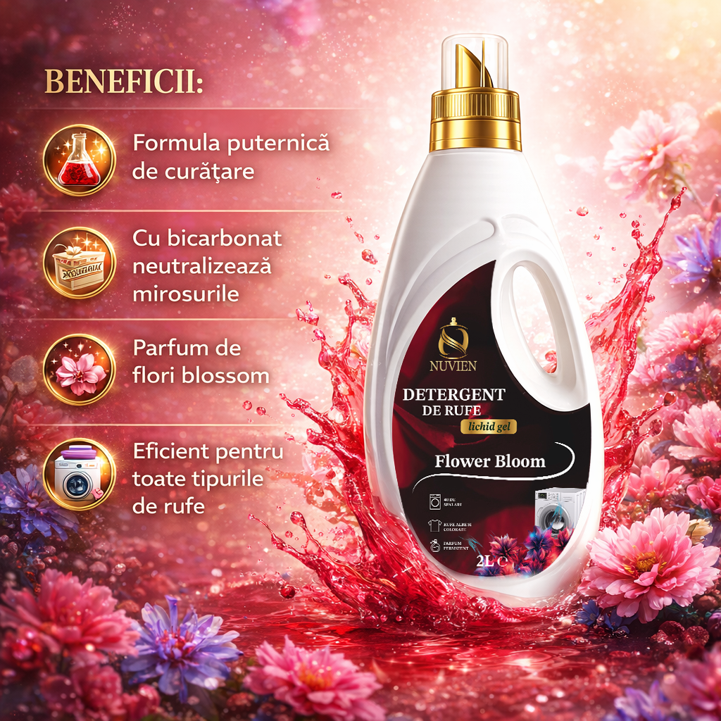 Detergent lichid Nuvien Flower Bloom 2L cu bicarbonat