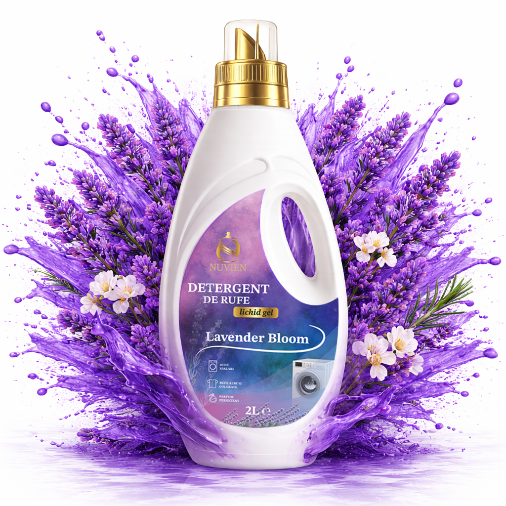 Detergent lichid Nuvien Lavender Bloom 2L cu bicarbonat