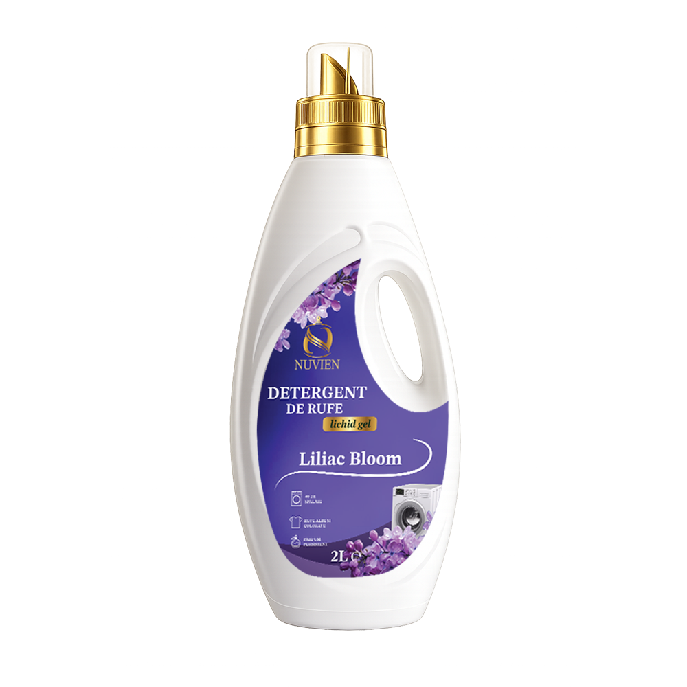 Detergent lichid Nuvien Liliac Bloom 2L cu bicarbonat