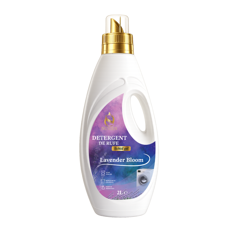 Detergent lichid Nuvien Lavender Bloom 2L cu bicarbonat